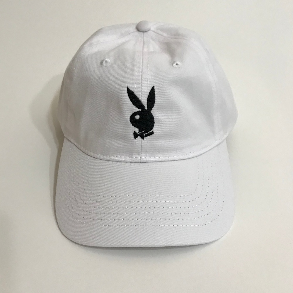 White playboy Dad Style hat.
